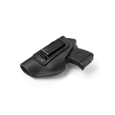 The Defender Leather IWB Holster - Fits Ruger LCP, LCP2, Sig P238, P290, S&W Bodyguard .380 and Most .380's - Lifetime Warranty - Made in USA by MyHackerTech