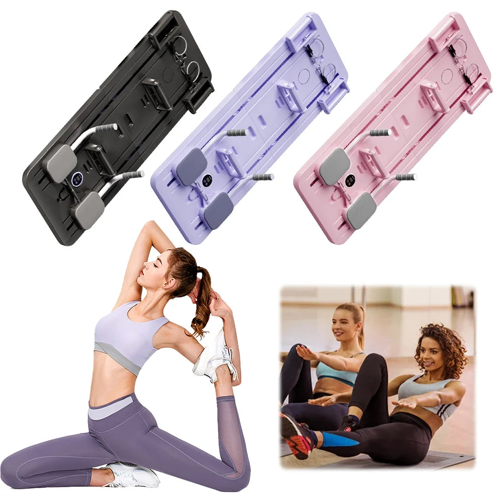 Abdominal Exercise Board Fitness Board Automatic Rebound Leg & Arm Toner Multifunctional Pilates Reformer Set Fitness Equipment