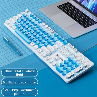 SKYLION H300 Wired 104 Keys Membrane Keyboard