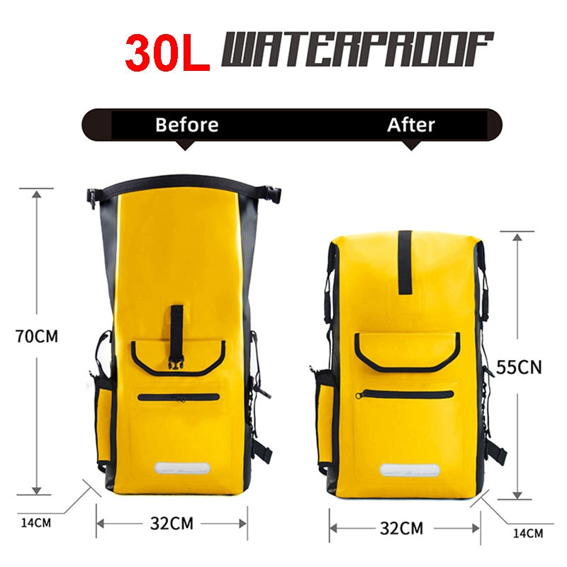 SeaSentinel 2023 -  The 30L Waterproof River Hiking Backpack