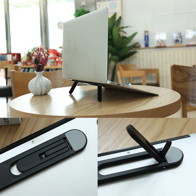 Universal Laptop Riser Stand for Macbook Pro 13 15 Air Lenovo Samsung Notebook Cooling Pad Invisible Laptop Bracket Stands