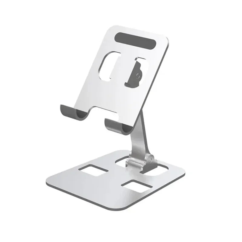 Universal Aluminum Alloy Foldable Desk Phone Holder Mount Stand For iPhone 15 14 Mobile Phone Holder Tablet Desktop Metal Holder