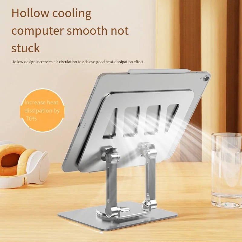 Laptop Stand Adjustable Aluminum Alloy Notebook Tablet Stand Up to 17 Inch Laptop Portable Fold Holder Cooling Bracket Support