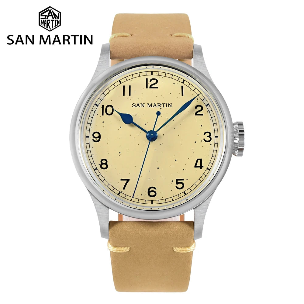 San Martin Vintage  Men Pilot Watch