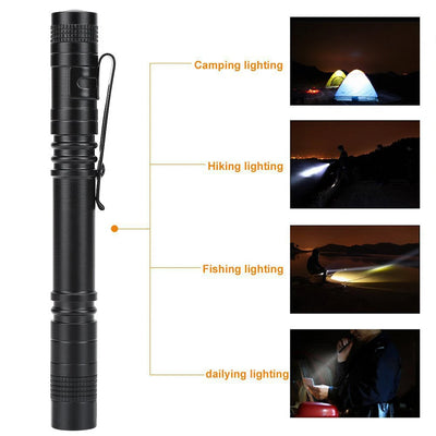 Pen Doctor LED Flashlight Mini 13cm Portable White Light Dentist Nurse Torch Camping Hiking Adventure Out Flashlights