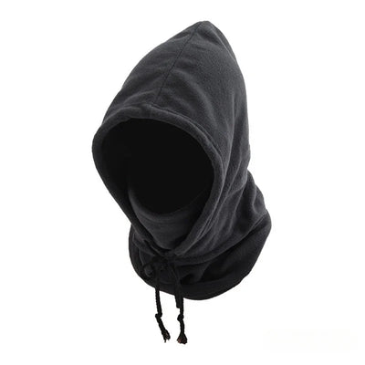 Winter Balaclava Hooded Scarf - Warm Neck Gaiter with Hood for Outdoor Activities, Cycling, Skiing - Black, Pink, Khaki