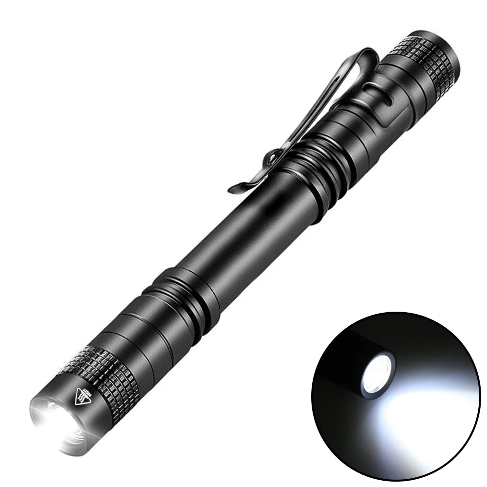 Pen Doctor LED Flashlight Mini 13cm Portable White Light Dentist Nurse Torch Camping Hiking Adventure Out Flashlights