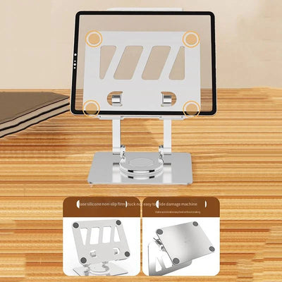 Laptop Stand Adjustable Aluminum Alloy Notebook Tablet Stand Up to 17 Inch Laptop Portable Fold Holder Cooling Bracket Support