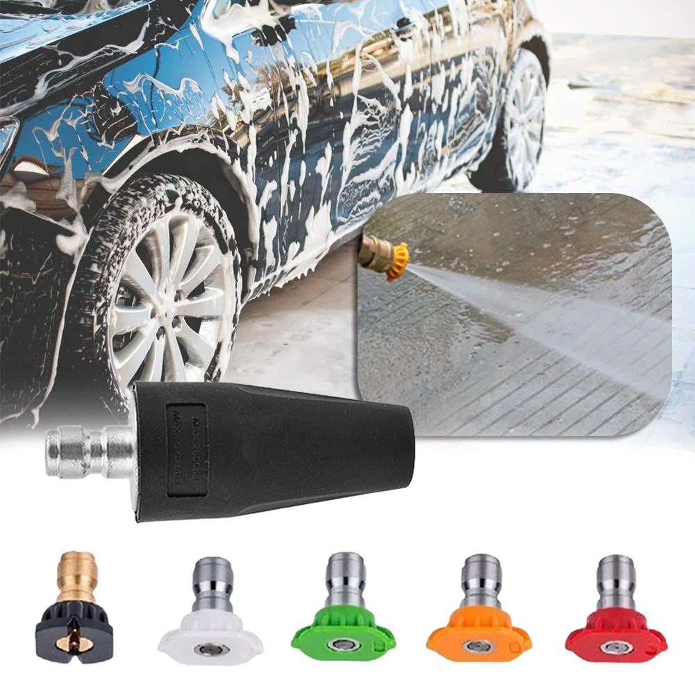 Pressure Washer Turbo Nozzle 2600 PSI 2.0 GPM Rotating Power Washer Tips 1/4-Inch Quick Connect for High Pressure Car Washers