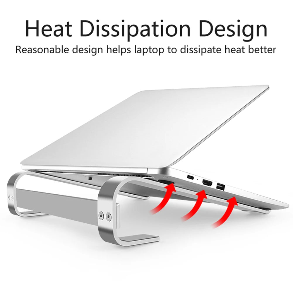 Desk Laptop Stand Ergonomic Aluminum Computer Stand Detachable Laptop Riser Notebook Cooling Holder Stand for 10-18inch Laptop