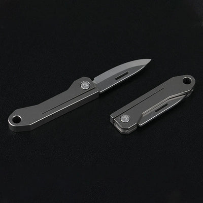 Titanium Alloy Mini EDC Knife Camping Equipment Unboxing Mini Knife Keychain Hanging Outdoor Multi Tools Knife