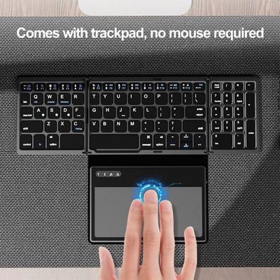 ByteCruncher Tri-Fold Wireless Mini Keyboard