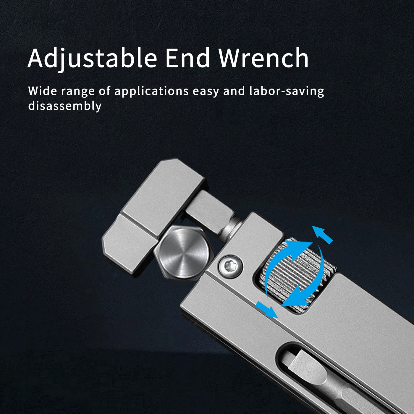 Titanium Functional Keychain Multifunctional Outdoor Portable EDC Tool With Screwdriver Also Can Unscrew Hexagonal Nut