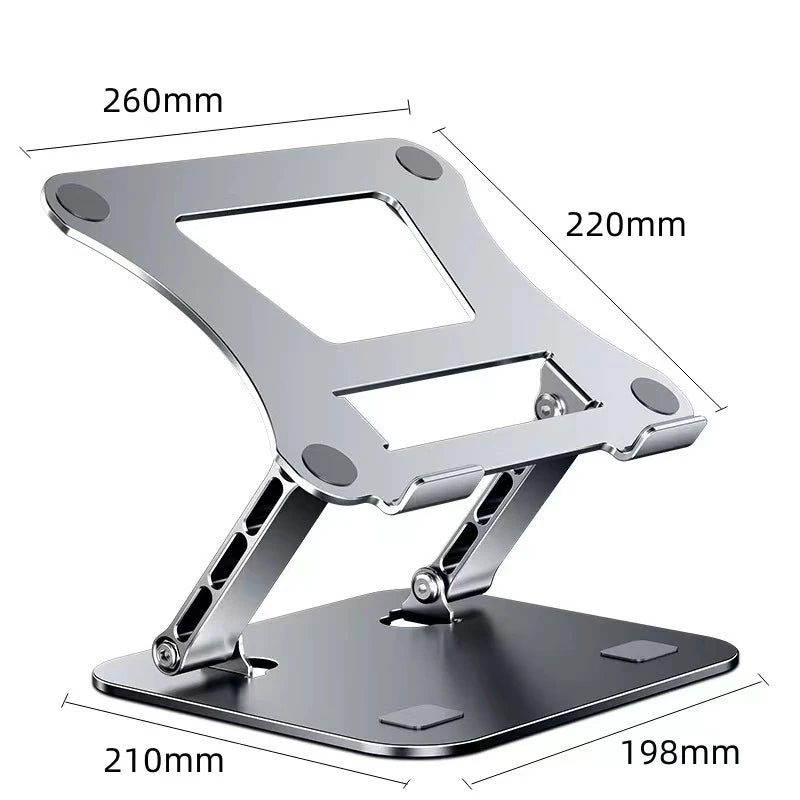 Laptop Stand Aluminium Alloy Foldable Tablet Stand Macbook Laptop Portable Fold Holder Bracket Support