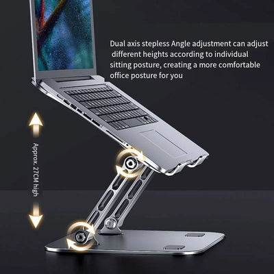 Laptop Stand Aluminium Alloy Foldable Tablet Stand Macbook Laptop Portable Fold Holder Bracket Support