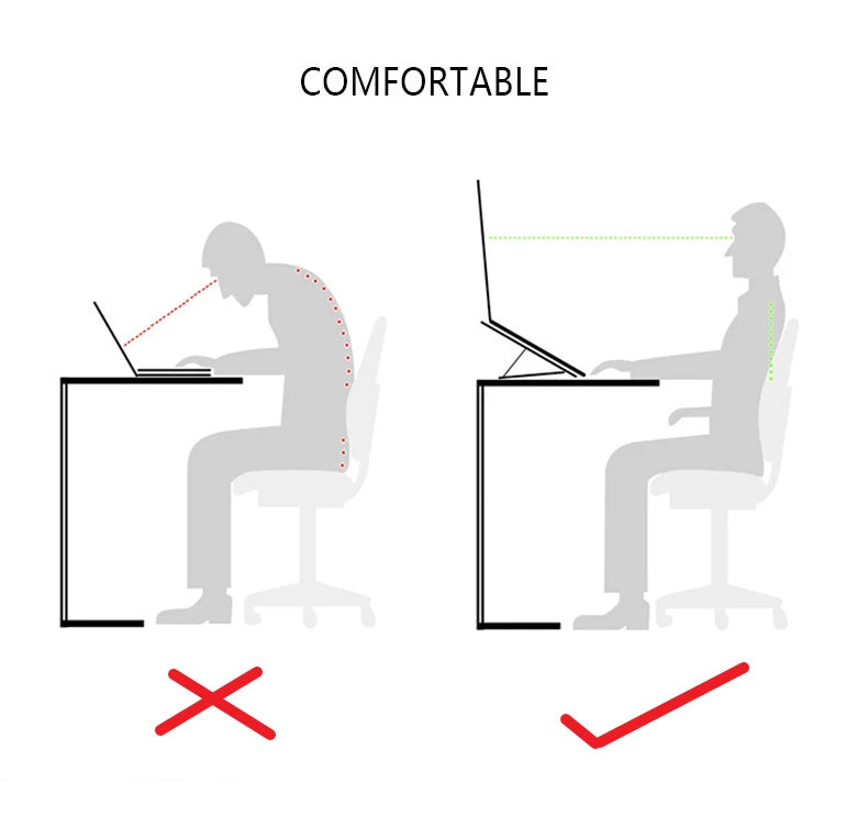 Universal Invisible Laptop Bracket Riser Stand For Macbook Pro 13 15 Air Lenovo Samsung Notebook Cooling Pad Foldable Stands