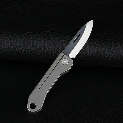 Titanium Alloy Mini EDC Knife Camping Equipment Unboxing Mini Knife Keychain Hanging Outdoor Multi Tools Knife