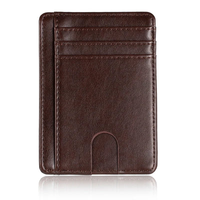 Mens RFID Blocking Leather Slim Wallet Money Credit Card Slots Coin Holder