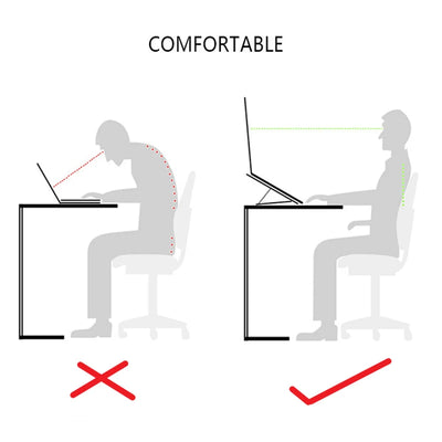 Universal Invisible Laptop Bracket Riser Stand For Macbook Pro 13 15 Air Lenovo Samsung Notebook Cooling Pad Foldable Stands