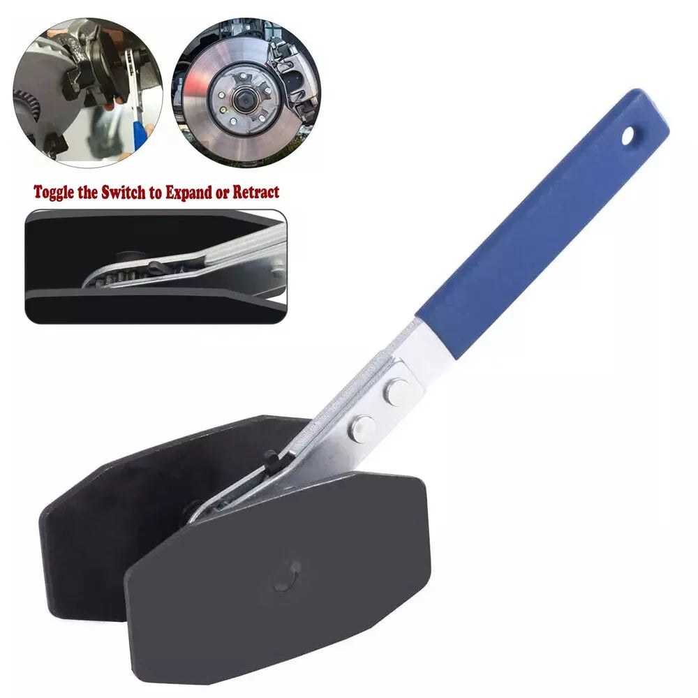 Brake Piston Caliper Press Tool  Steel Car Ratchet Brake Piston 360° Ratchet Pad Spreader Press Hand Tool