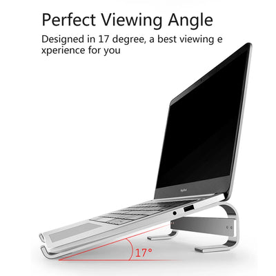 Desk Laptop Stand Ergonomic Aluminum Computer Stand Detachable Laptop Riser Notebook Cooling Holder Stand for 10-18inch Laptop