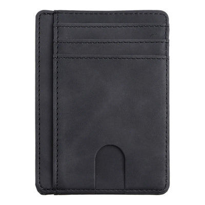 Mens RFID Blocking Leather Slim Wallet Money Credit Card Slots Coin Holder