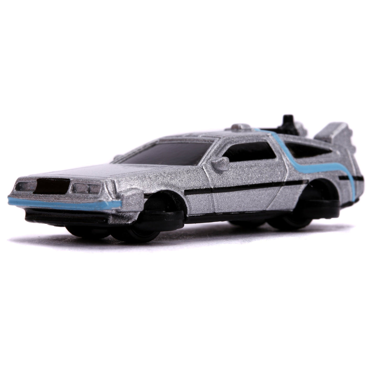 Back to the Future Trilogy die-cast 1⅔-inch Nano "Hollywood Rides" DeLorean Time Machine 3-pack by MyHackerTech