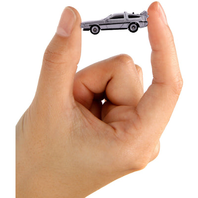 Back to the Future Trilogy die-cast 1⅔-inch Nano "Hollywood Rides" DeLorean Time Machine 3-pack by MyHackerTech