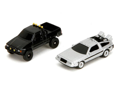 Back to the Future die-cast Courthouse diorama with DeLorean & Toyota vehicles by MyHackerTech