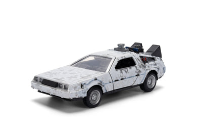 Back to the Future die-cast 1:32 scale 40th Anniversary "Hollywood Rides" DeLorean Time Machine (Frost Finished) by MyHackerTech