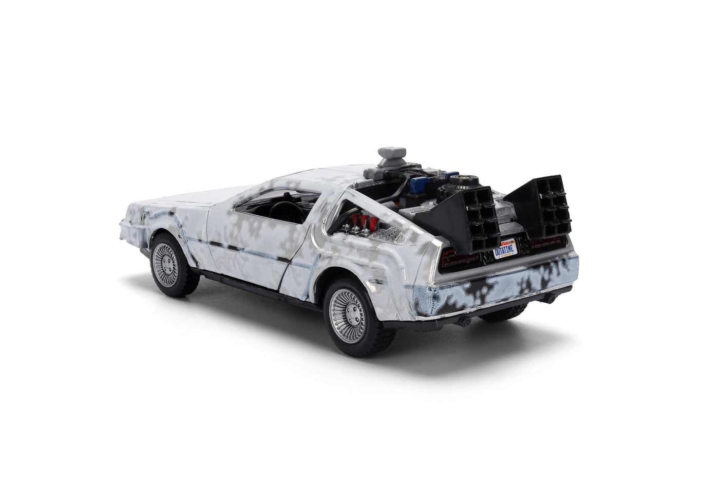Back to the Future die-cast 1:32 scale 40th Anniversary "Hollywood Rides" DeLorean Time Machine (Frost Finished) by MyHackerTech