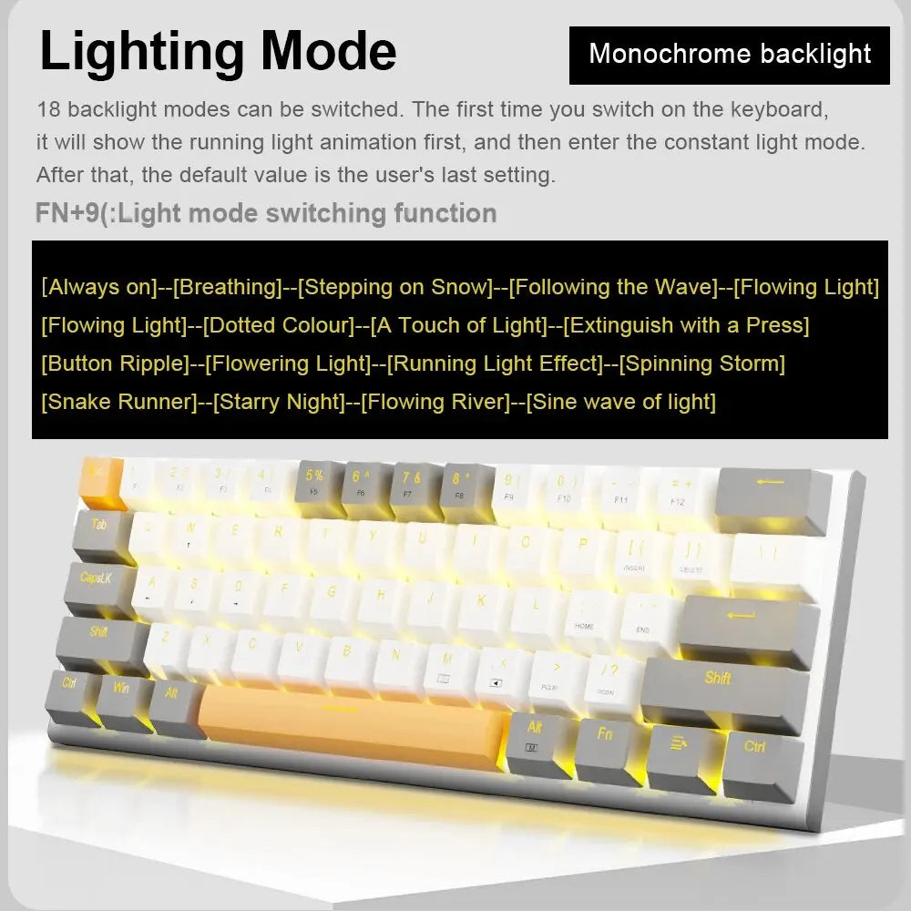 E-YOOSO Z11 USB Mechanical Gaming Wired Keyboard