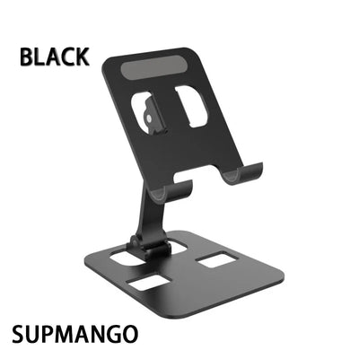 Folding Portable Desktop Metal Mobile Phone Stand Desk Lazy Stand Universal Support Stand for Mobile Phones and Tablets