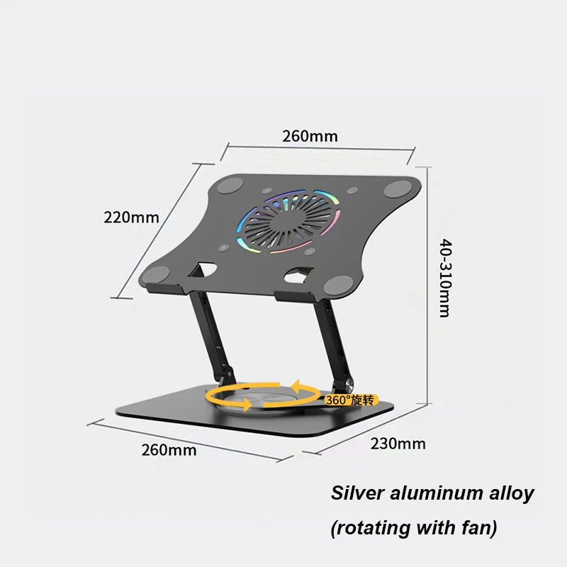 Laptop Stand Aluminium Alloy Foldable Tablet Stand Macbook Laptop Portable Fold Holder Bracket Support