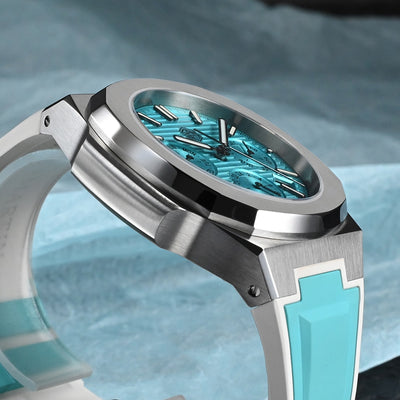 San Martin Miyota 9120 Multi-function  Two-Tone FKM Watch