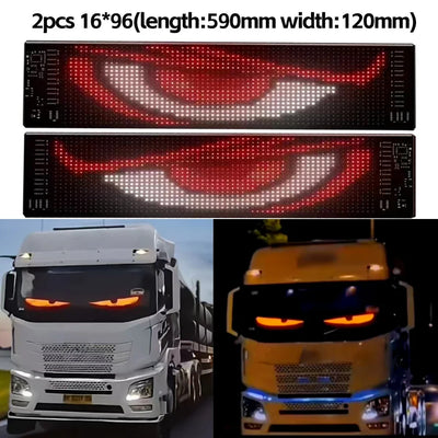 LED Matrix Pixel Panel Display Screen Flexible RGB Car Pattern Graffiti Scrolling Text Animation Shop Reminder Light Bluetooth