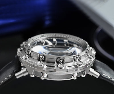 San Martin Luxury Watch Titanium MOP Dial Limited Edition