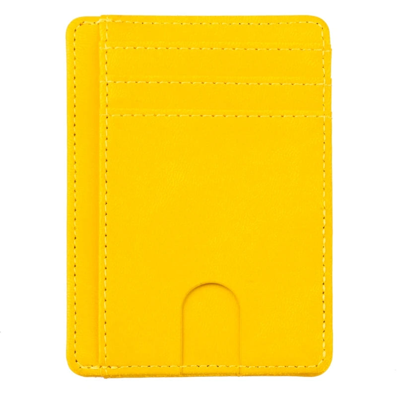 Mens RFID Blocking Leather Slim Wallet Money Credit Card Slots Coin Holder