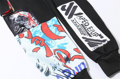 APE2883 Waves Artwork Joggers by MyHackerTech