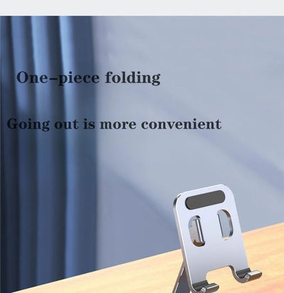 Folding Portable Desktop Metal Mobile Phone Stand Desk Lazy Stand Universal Support Stand for Mobile Phones and Tablets