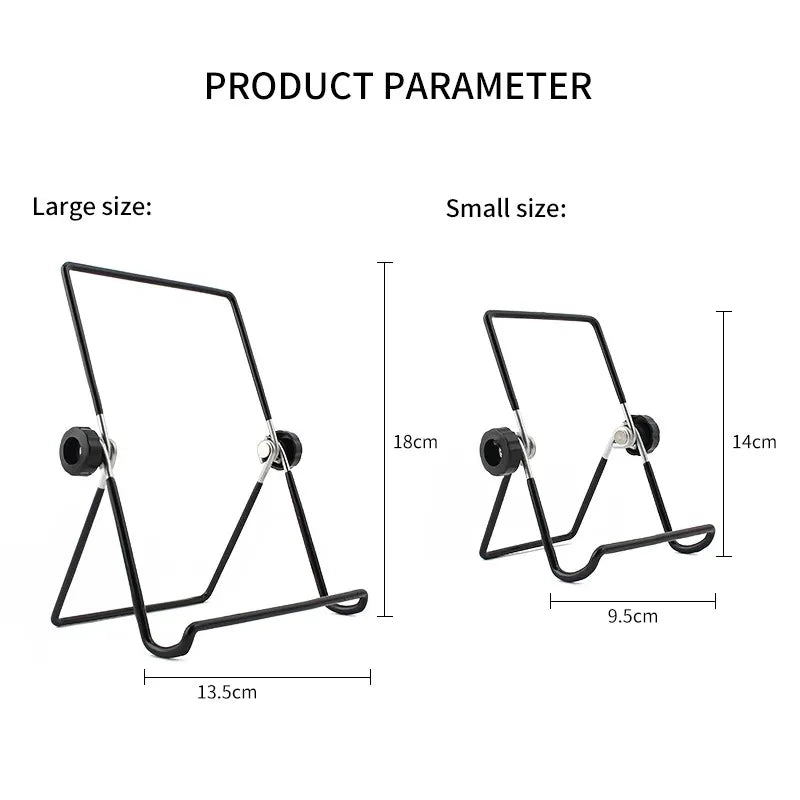 Portable Metal Tablet Stand Mount Foldable Desk Flexible Phone Stand for IPad IPhone Samsung Huawei Universal Work Home Travel