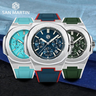 San Martin Miyota 9120 Multi-function  Watch