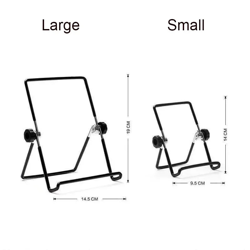 Portable Metal Tablet Stand Mount Foldable Desk Flexible Phone Stand for IPad IPhone Samsung Huawei Universal Work Home Travel