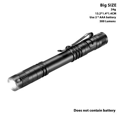 Pen Doctor LED Flashlight Mini 13cm Portable White Light Dentist Nurse Torch Camping Hiking Adventure Out Flashlights