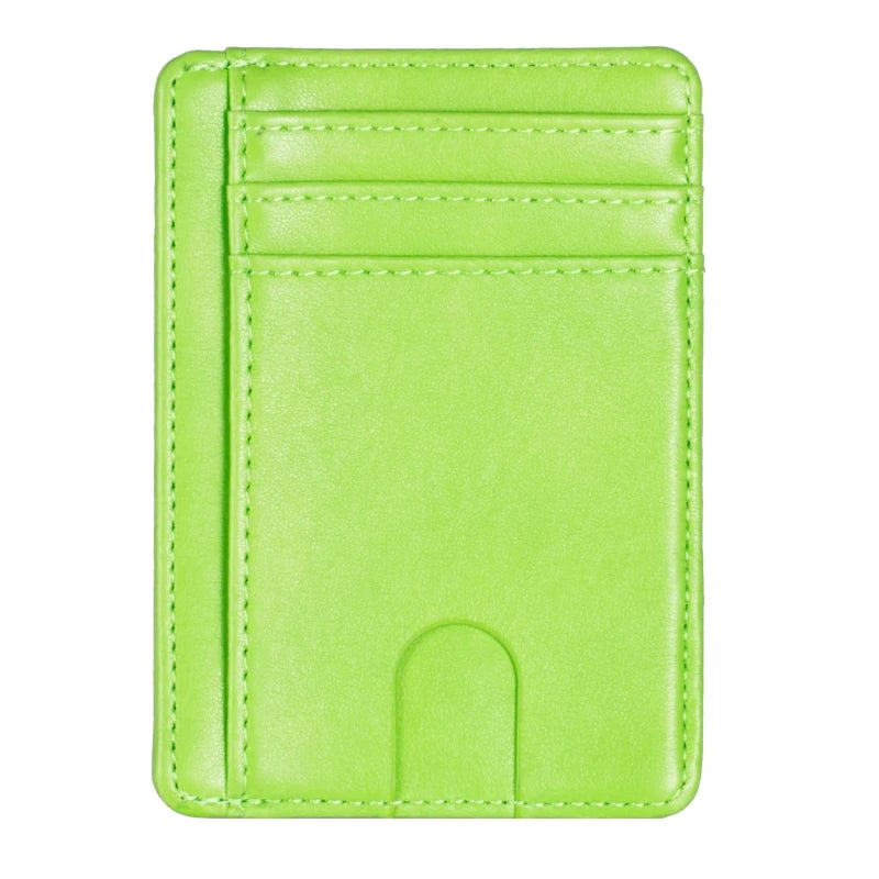 Mens RFID Blocking Leather Slim Wallet Money Credit Card Slots Coin Holder