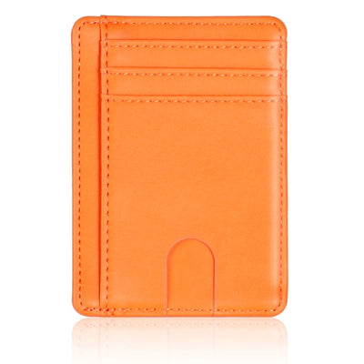 Mens RFID Blocking Leather Slim Wallet Money Credit Card Slots Coin Holder