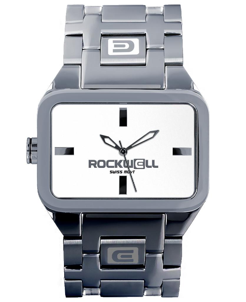 Duel Time (Silver/White) Watch by MyHackerTech