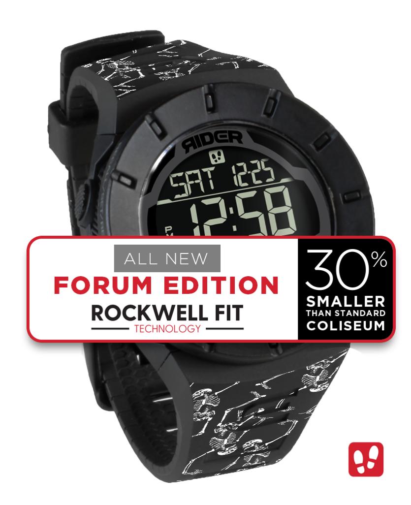 The Coliseum Fit™ - Skeleton Pattern FORUM EDITION (Phantom Black) Watch by MyHackerTech