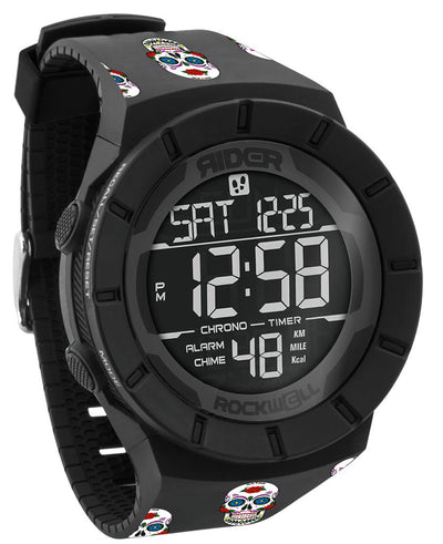 Coliseum Fit™ - Sugar Skull Edition (Phantom Black) Watch by MyHackerTech