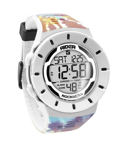 Coliseum Fit™ Forum - Samadelic Tie-Dye Edition (White/Black) Watch by MyHackerTech